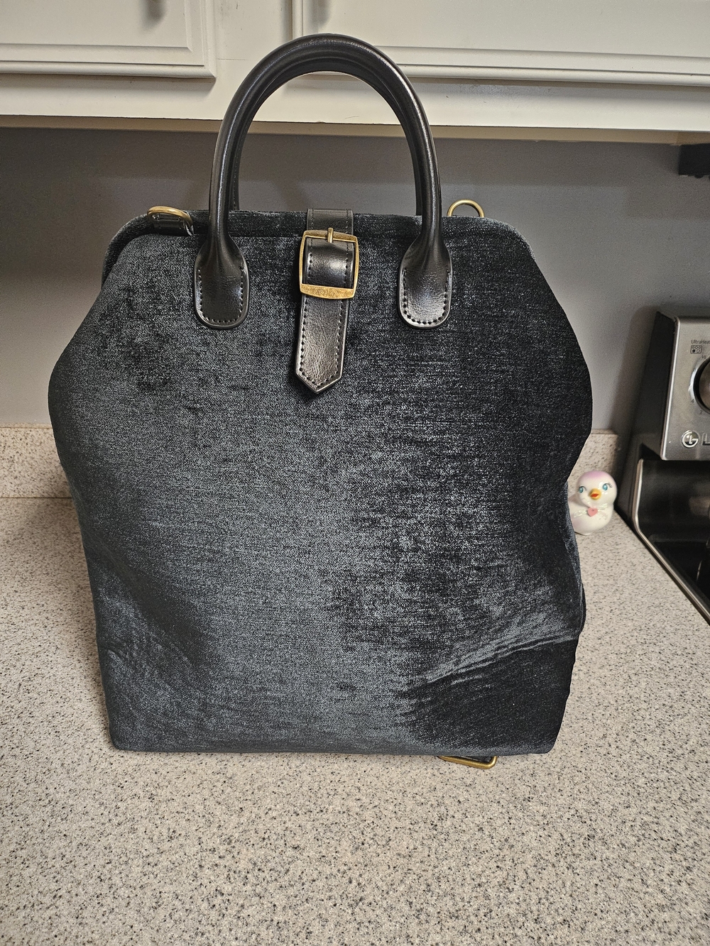 Solid Black Carpet Laptop Backpack